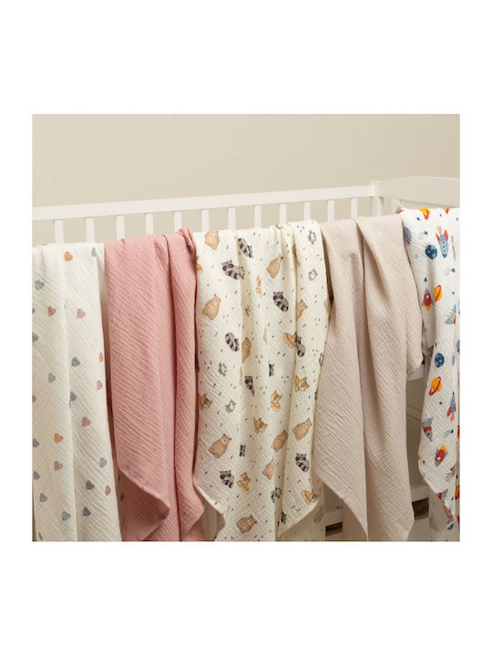 Kidizi Swaddle Blanket Bej 100x100εκ. 2buc