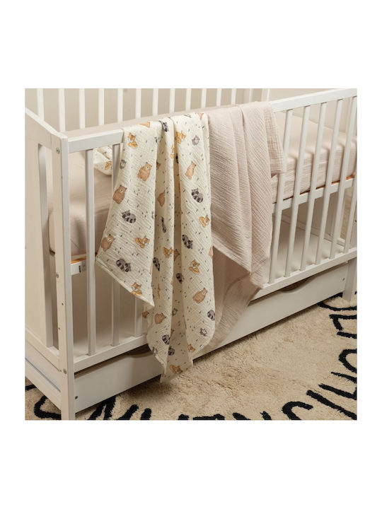 Kidizi Swaddle Blanket Bej 100x100εκ. 2buc