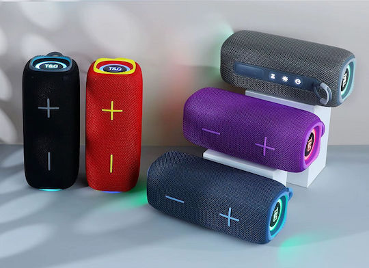 T&G Bluetooth Speaker 8W with Radio and Battery Life up to 3 hours Purple TG654