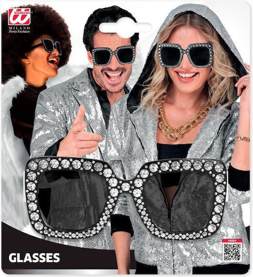 Karneval Brillen Schwarz 1Stück