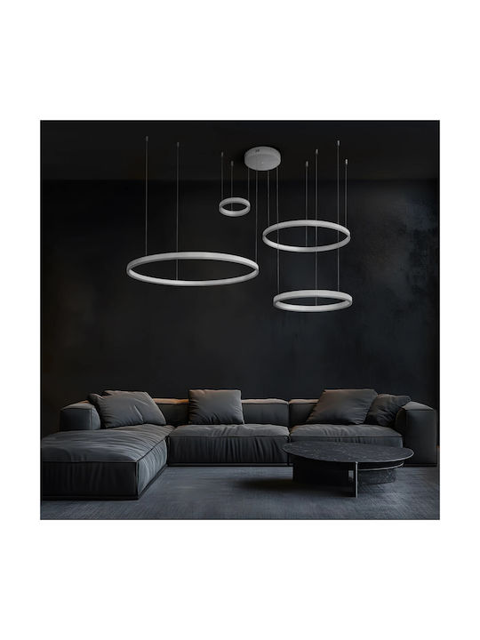 kelvo Venom Pendant Light White 150x90x60cm