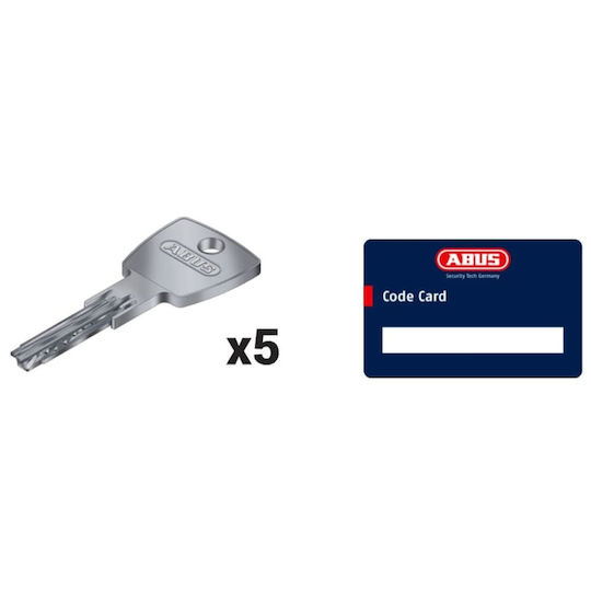 Abus Zylinderschloss Sicherheits 65mm (30-35) mit 5 Schlüssel