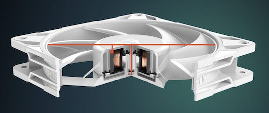 Arctic P12 Pro 12 Case Fan 120mm with ARGB Lighting White
