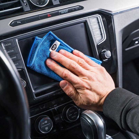 K2 Cloths Microfiber Cleaning Car Blue 15x15cm 5pcs
