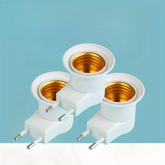 Socket Extension in White color Set 1pcs 5ELE21
