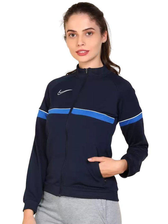 Αθλητική Παιδική Ζακέτα Dri-Fit Πλεκτή Navy Μπλε Academy 21
