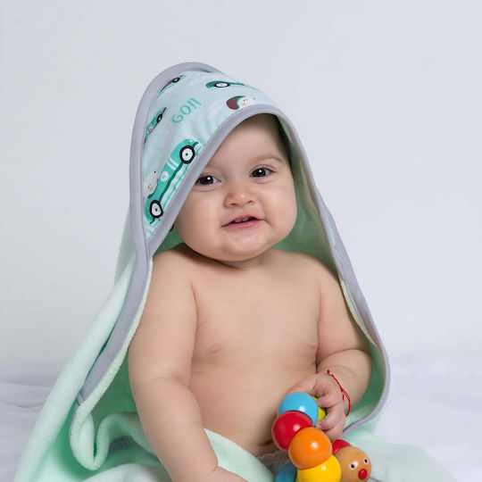 Kidizi Hooded Baby Bath Towel Blue
