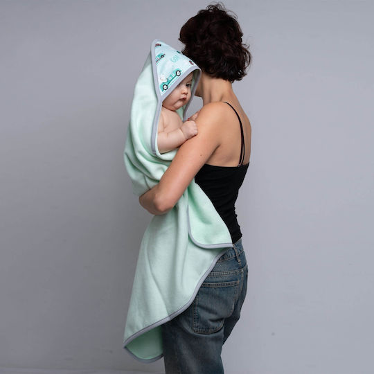 Kidizi Hooded Baby Bath Towel Blue
