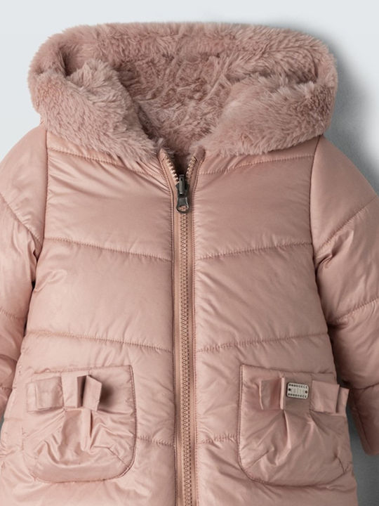 Kids' Casual Jacket with Hood Pink