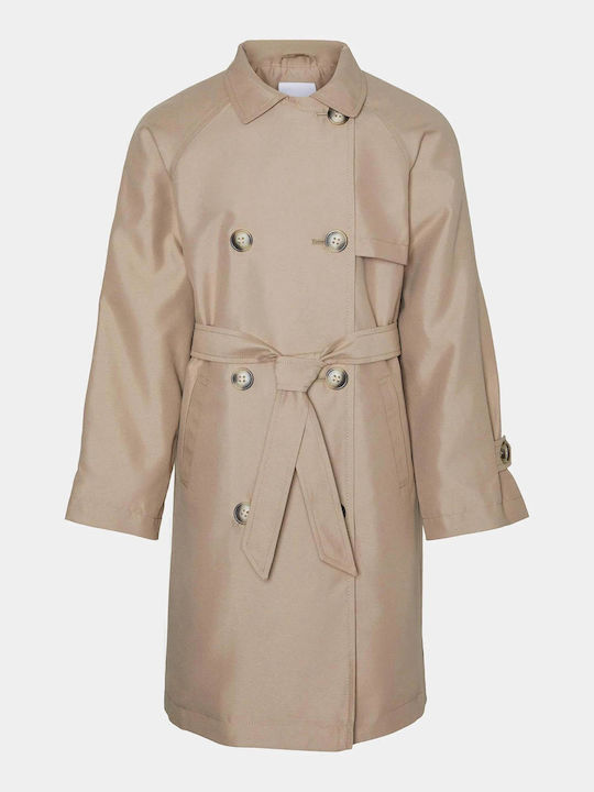 Kinder Trenchcoat Silver Mink