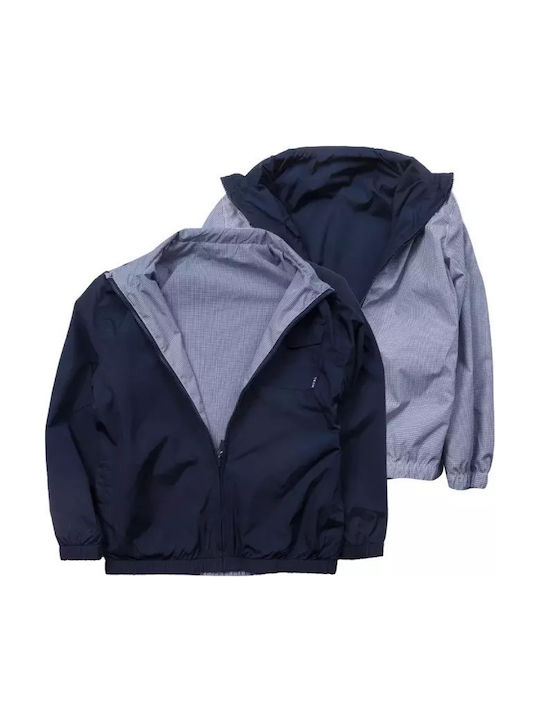 Kids' Casual Jacket Windproof Double Sided Navy Blue