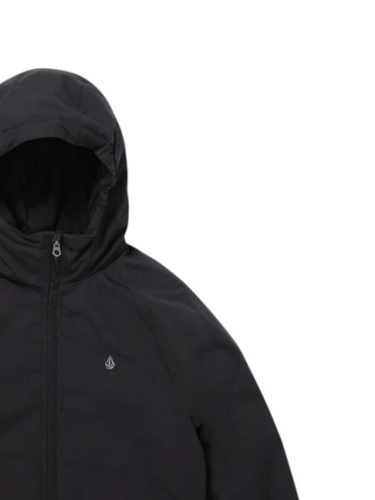 Παιδικό Casual Μπουφάν με Κουκούλα Black Hernan 10k