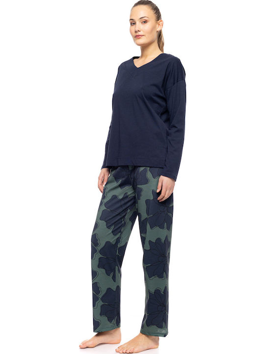 Pink Label Winter Damen Pyjama-Set