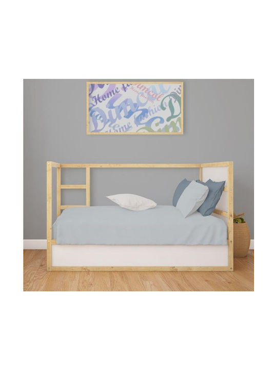 Dimcol Baby Bettbezug Bebe Solid Light Blue-grey 120x160cm.