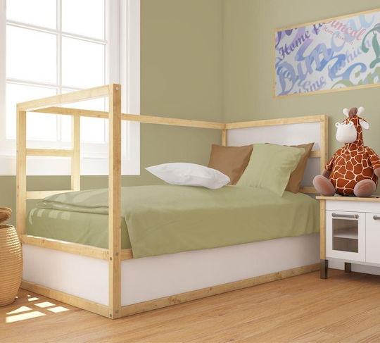 Dimcol Baby Bettbezug Bebe Solid Olive 120x160cm.