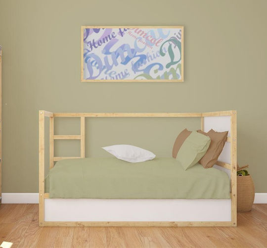 Dimcol Baby Bettbezug Bebe Solid Olive 120x160cm.