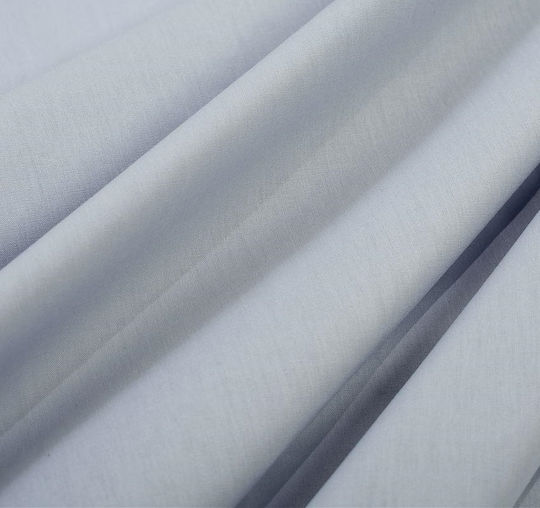 Dimcol Bebe Solid Față de pernă pentru bebeluși din 100% bumbac Light Blue-grey 45x35cm