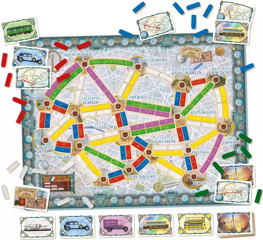 Board Game Ticket to Ride: Paris for 2-4 Players 8+ Years Old (PL) Rebel Games