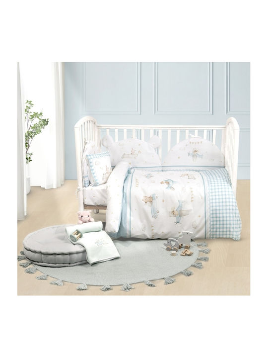 Nima Cotton Baby Quilt 100x140cm Multicolour