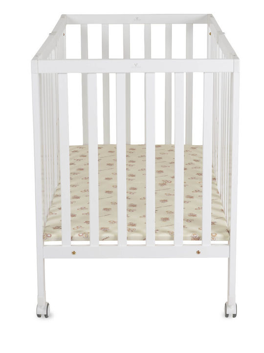 Cangaroo Бебешка Люлка Бяла с Матрак 60x120см