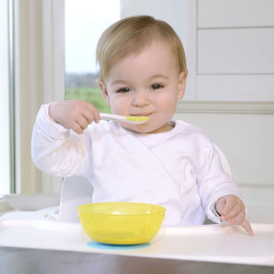 Kidsme Baby Food Bowl 9m+ made of Plastic Yellow KID-0027