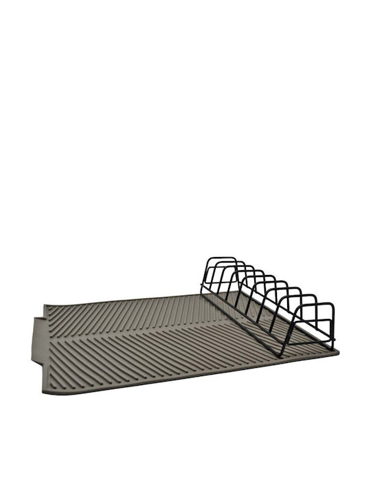 Ankor Στραγγιστήρι Νεροχύτη Σιλικόνης Γκρι 43x33x8cm