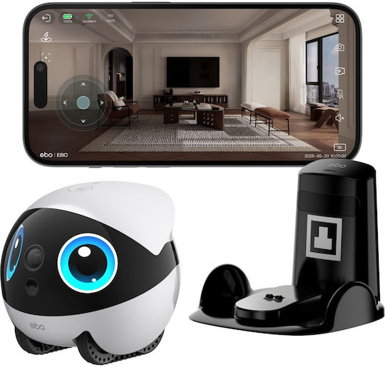 Enabot EBO Air 2 Plus Companion Robot Κάμερα Full HD+ 5MP Μπαταρίας με Αμφίδρομη Επικοινωνία