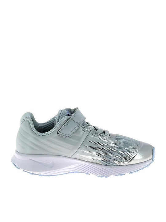 Star Runner PSV Pre School Αθλητικά Παιδικά Παπούτσια Running με Σκρατς Ασημί