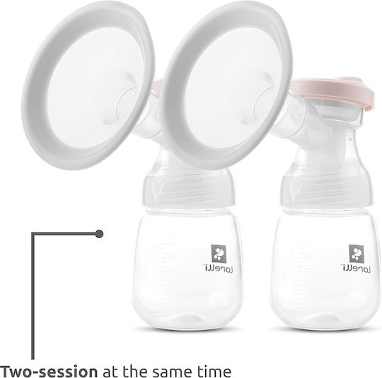 Lorelli Electric Double Breast Pump Eva Battery and Electric Pink 180ml