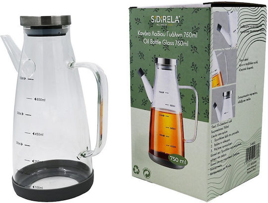 Sidirela Δοχείο Λαδιού Γυάλινο με Ροή 750ml