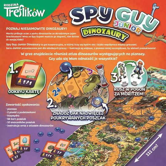 Board Game Spy Guy Junior Dinosaurs for 1-4 Players 3+ Years Old (PL) Trefl