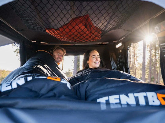 TentBox Σκηνή Camping Ορειβασίας Γκρι 4 Εποχών για 2 Άτομα Αδιάβροχη 3000mm 128x218x100εκ.