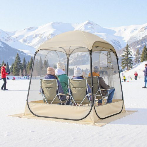 Vevor Winter Camping Tent Pop Up Transparent 160x160x182cm