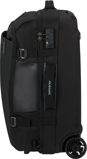 Samsonite Σακ Βουαγιάζ Μαύρο με Ρόδες Υφασμάτινο