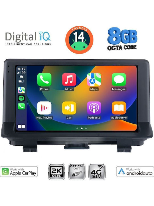 Digital IQ Car Audio System for Audi Q3 2012-2018 (Bluetooth/USB/AUX/WiFi/GPS/Apple-Carplay/Android-Auto) with Touch Screen 9"