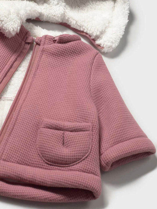Kinder Freizeitjacke mit Kapuze Pink