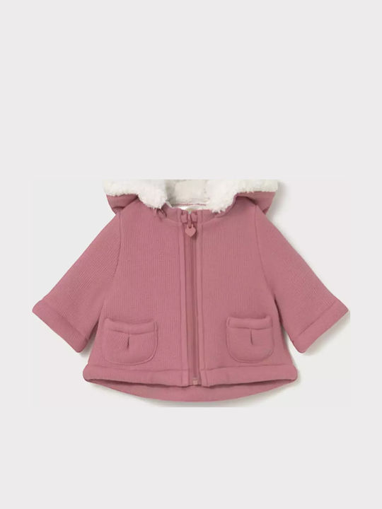 Kinder Freizeitjacke mit Kapuze Pink