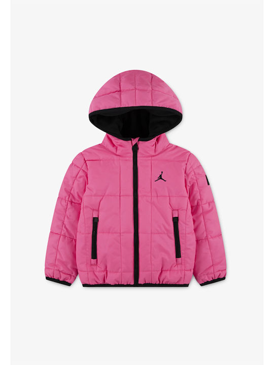 Kids' Sports Jacket with Hood Fuchsia