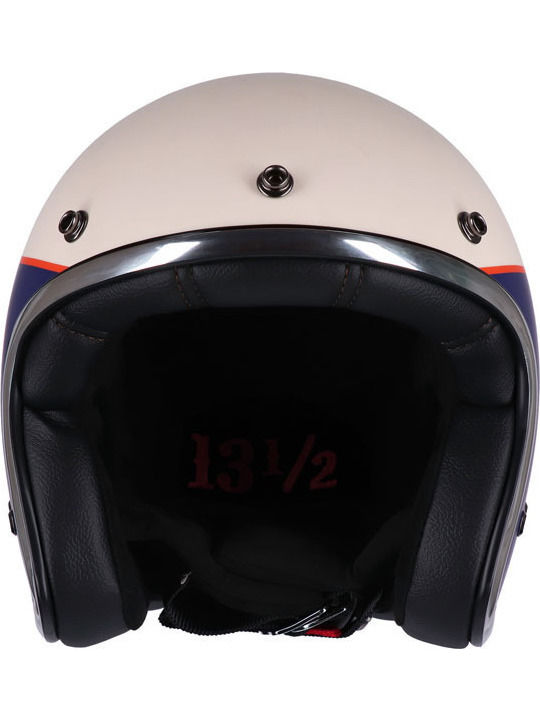 Roeg X 13 1/2 Skull Bucket Gloss Black Motorcycle Helmet Jet ECE 22.05