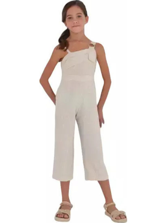 Kinder Overall Leinen Beige