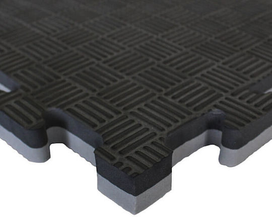 Viking Double Sided Gym Puzzle Mat Black/Grey EVA 100x100x2.0cm Black/Grey 100x100x2cm 1 Piece