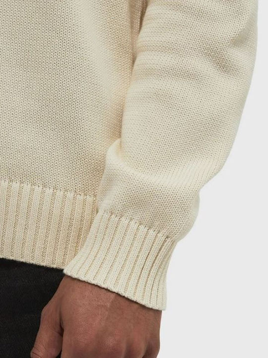 Пуловер С Дълъг Ръкав Крем