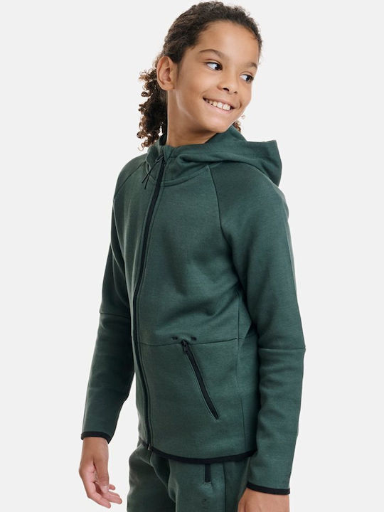 Cardigan pentru copii cu Glugă Verde Toddy