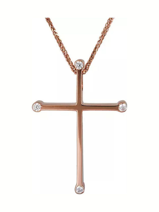 Rose Gold Cross 14K