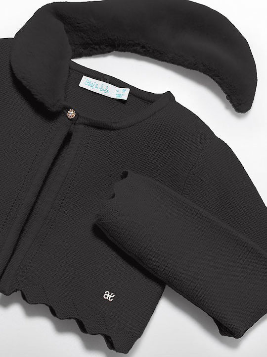 Kids Cardigan Knitted Black