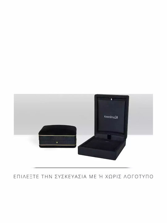 Γυναικείος Ροζ Χρυσός Σταυρός 18Κ με Αλυσίδα