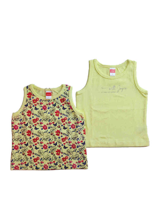Σετ Παιδικές Μπλούζες Κίτρινες Tank Top