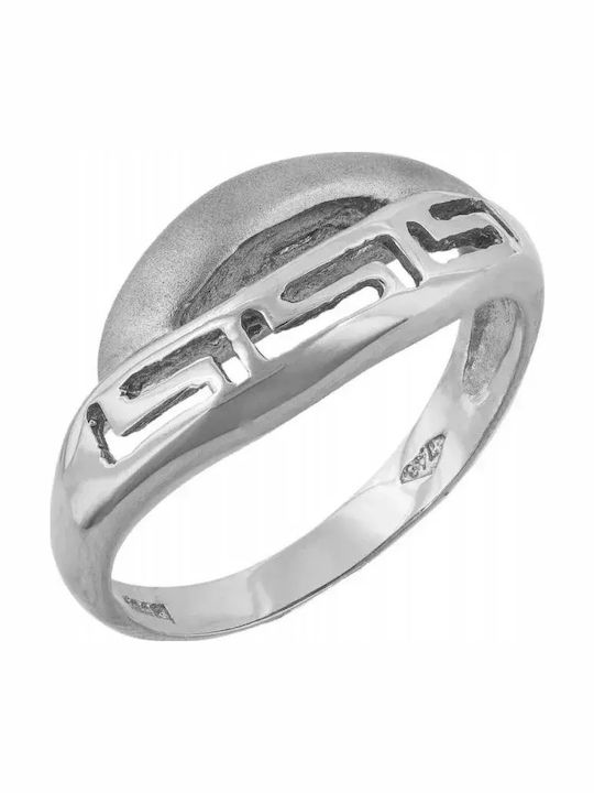 Damentagring Weißgold 14K