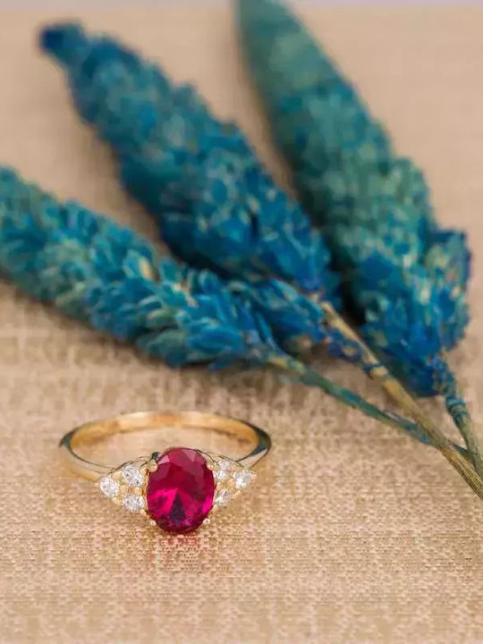 Femeie Inel cu Zirconiu din Aur 14K