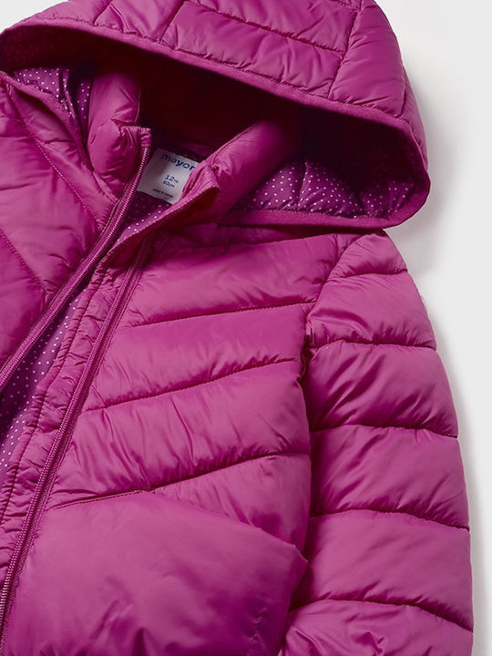 Kinderjacken & Winterjacken Gesteppt Kurze mit Kapuze Lila